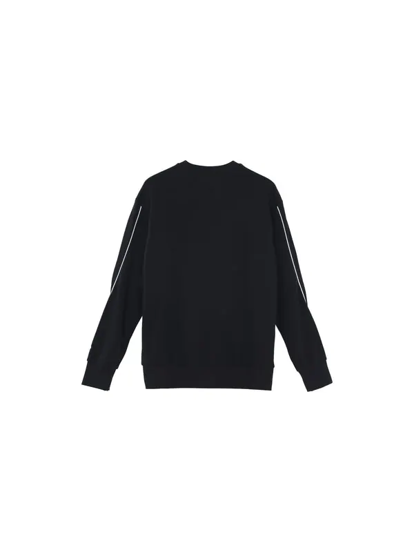 Толстовка giant logo sweatshirt (gender natural) men's black Adidas — изображение 2 из 4, черный