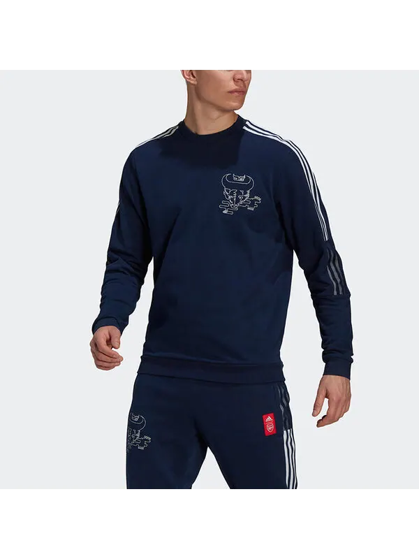 Толстовка adidas Afc Cny Cr Swt Series Soccer/Football Sports Embroidered Pattern Round Neck — изображение 2 из 4