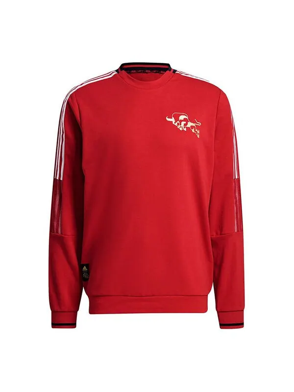 Толстовка adidas Cny Cr Manchester United Sweatshirt Men's Red — изображение 1 из 4, красный