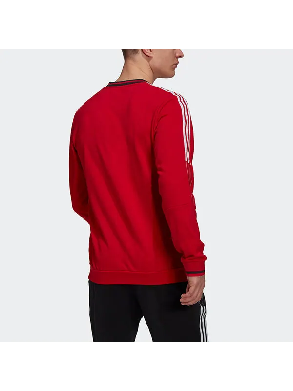 Толстовка adidas Cny Cr Manchester United Sweatshirt Men's Red — изображение 3 из 4, красный