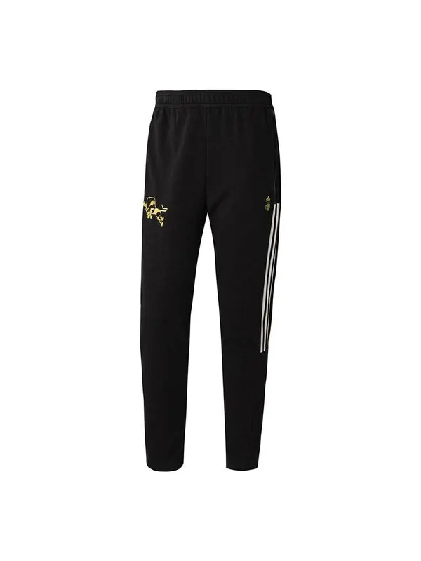 Спортивные штаны adidas Manchester United Cny Football Sweater Pants Men's Black — изображение 1 из 3, черный