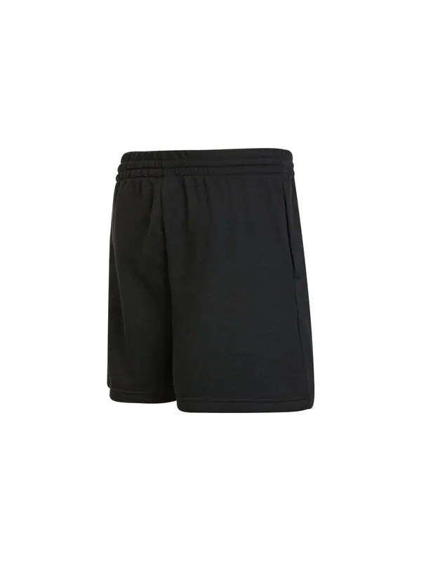 Шорты men's solid color logo micro mark lacing knit athleisure casual sports shorts black Adidas — изображение 2 из 2, мульти