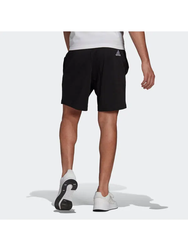 Шорты m lin sj sho logo printing sports breathable shorts black Adidas — изображение 3 из 4, черный