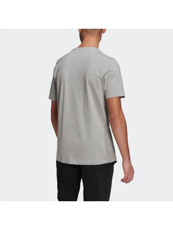 Футболка casual sports camouflage alphabet logo printing short sleeve gray Adidas — изображение 3 из 4, серый