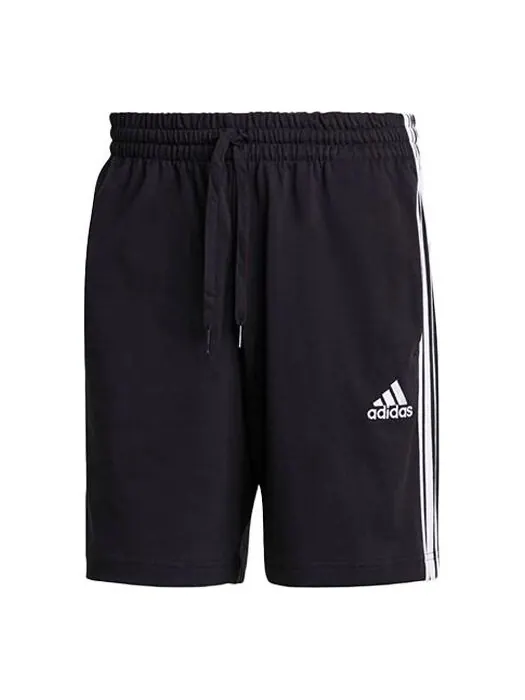 Шорты adidas M 3s Sj Sho Logo Printing Stripe Sports Training Shorts Black — изображение 1 из 4, черный