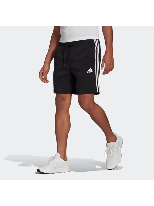 Шорты adidas M 3s Sj Sho Logo Printing Stripe Sports Training Shorts Black — изображение 2 из 4, черный