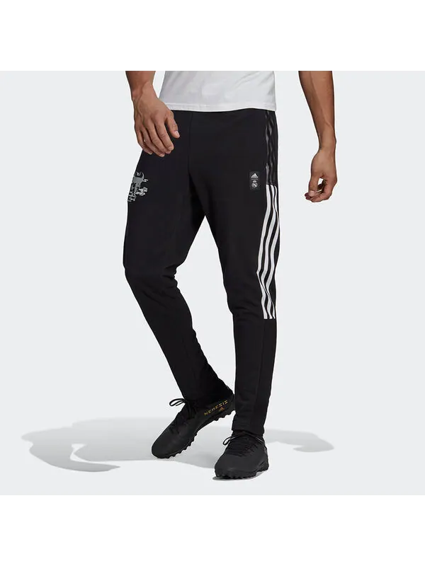 Спортивные штаны adidas Real Cny Sw Pnt Real Madrid Soccer Trousers For Men Black — изображение 3 из 4, черный