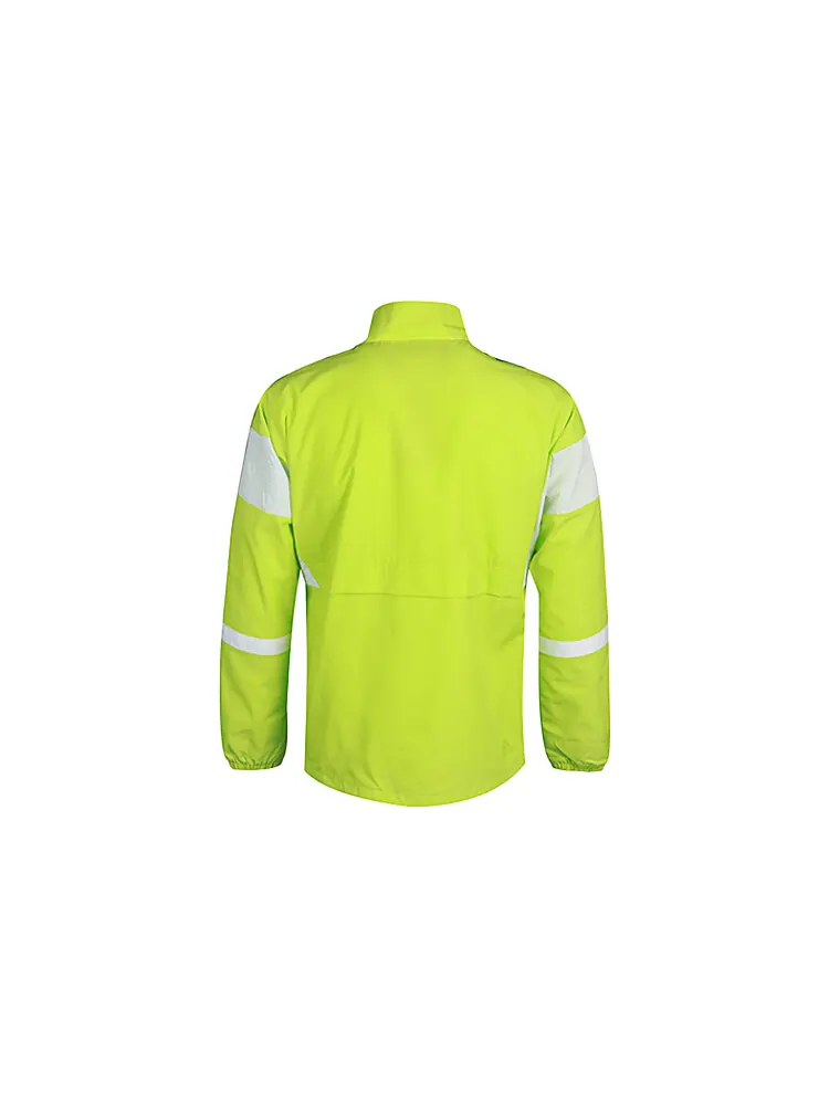 Куртка Adidas stand collar woven colorblock jacket fluorescent — изображение 2 из 4, неоновый зеленый