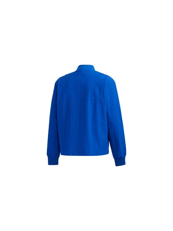 Куртка adidas WJ JKT Bomb Sports Stylish Jacket Blue — изображение 2 из 4, синий