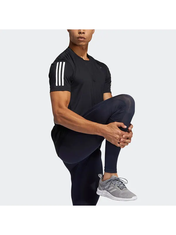 Футболка мужские спортивные с круглым вырезом и коротким рукавом Adidas — изображение 4 из 4, черный