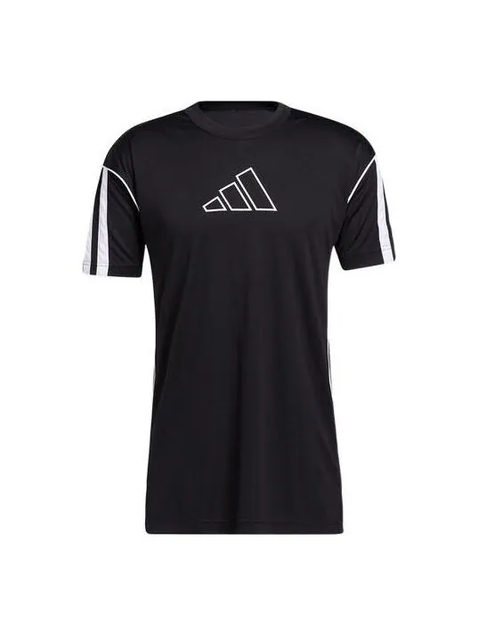 Футболка adidas Creator 365 T-Shirt 'Black' — изображение 1 из 4, черный/белый