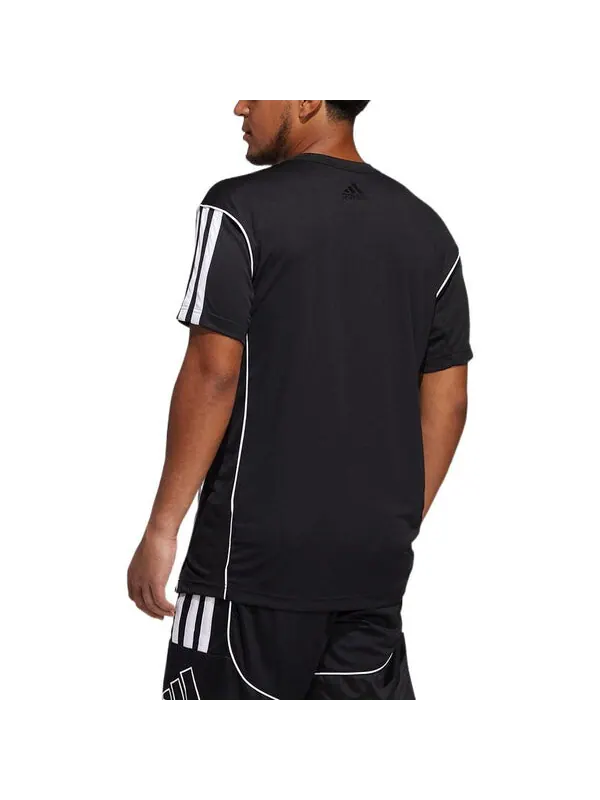 Футболка adidas Creator 365 T-Shirt 'Black' — изображение 4 из 4, черный/белый