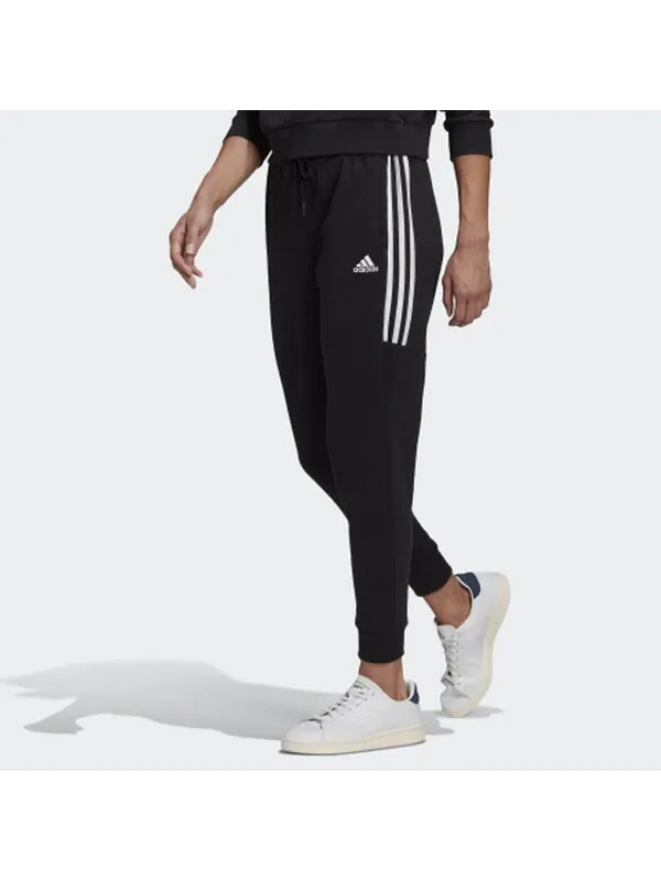 Брюки Essentials Cut 3 Stripes Брюки Размеры Азии Adidas — изображение 2 из 4, черный
