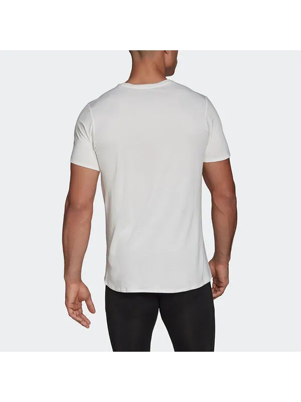 Футболка adidas Premium Tee M Casual Running Sports Round Neck Short Sleeve White — изображение 4 из 4, белый