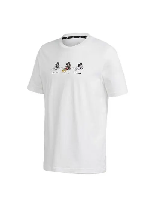 Футболка disney mickey pattern short sleeve white Adidas — изображение 1 из 4, белый