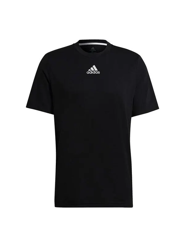 Футболка sprt4ia g t leisure sports short sleeve men's black Adidas — изображение 1 из 4, черный