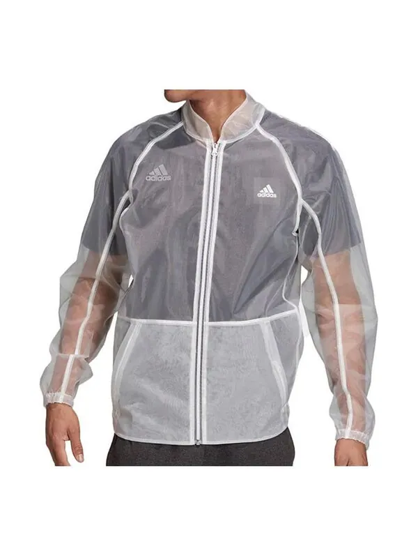 Куртка adidas See Through Varsity Jacket 'White' — изображение 1 из 4, белый