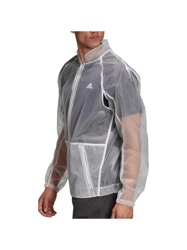Куртка adidas See Through Varsity Jacket 'White' — изображение 4 из 4, белый