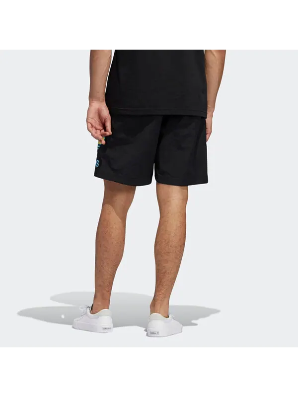 Шорты originals tr short large logo running sports shorts black Adidas — изображение 4 из 4, черный