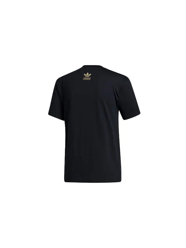 Футболка originals men s road to tokyo trefoil crew neck black Adidas — изображение 2 из 4, черный
