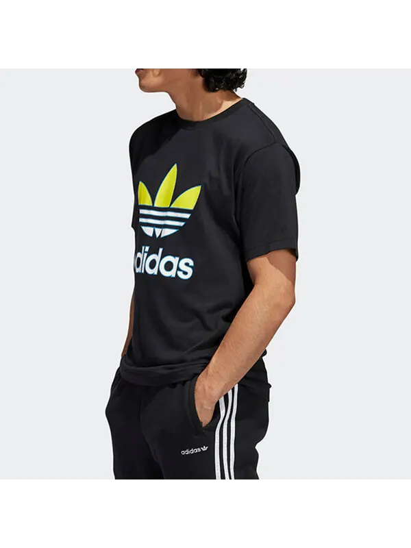 Футболка originals men s road to tokyo trefoil crew neck black Adidas — изображение 4 из 4, черный