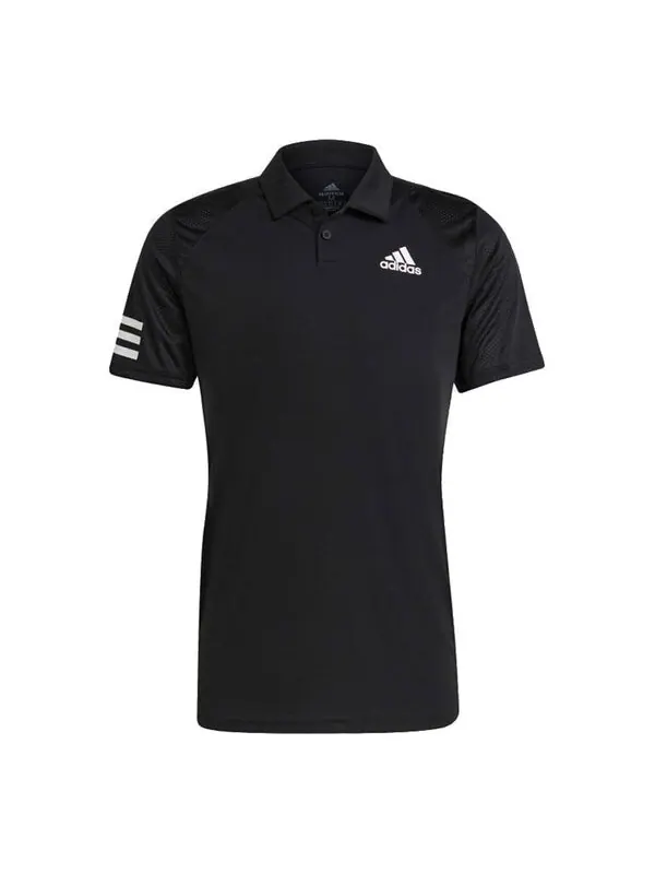 Футболка adidas Tennis Club 3-Stripes Polo Shirt Black — изображение 1 из 4, черный