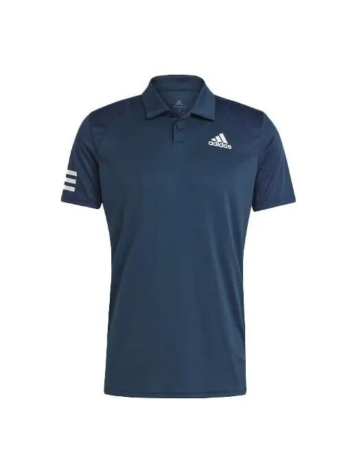 Футболка adidas Club 3str Tennis Casual Sports Short Sleeve Polo Shirt Navy Blue — изображение 1 из 4, темно-синий
