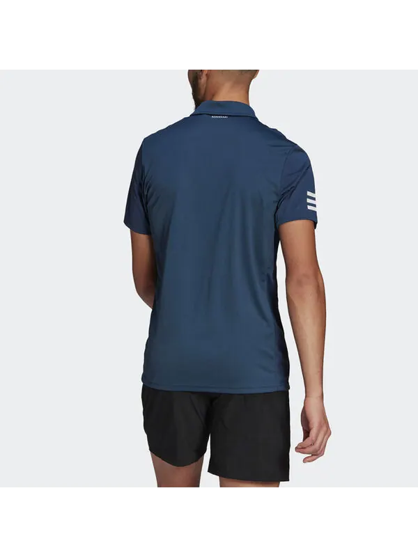 Футболка adidas Club 3str Tennis Casual Sports Short Sleeve Polo Shirt Navy Blue — изображение 3 из 4, темно-синий
