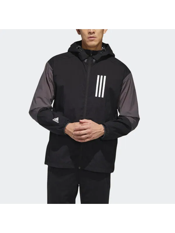 Куртка adidas Windbreaker Sports Logo Jacket Black — изображение 3 из 4, черный