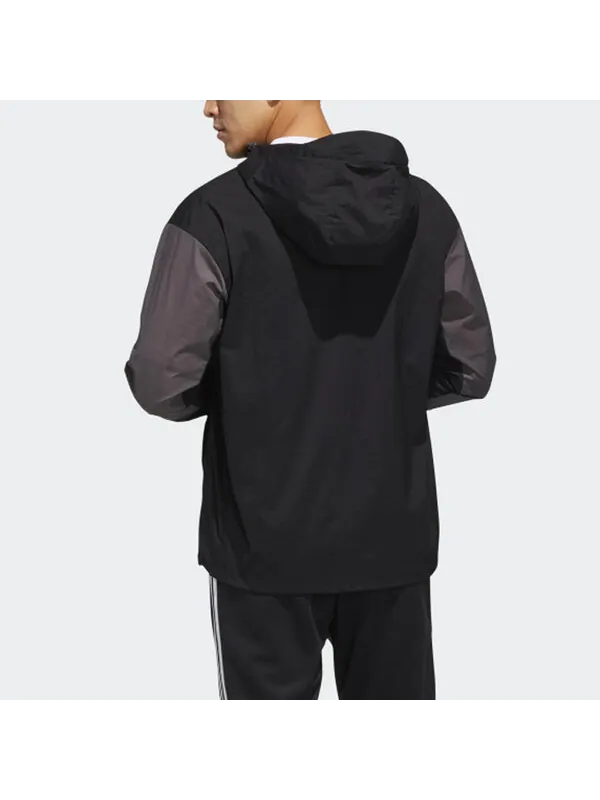 Куртка adidas Windbreaker Sports Logo Jacket Black — изображение 4 из 4, черный