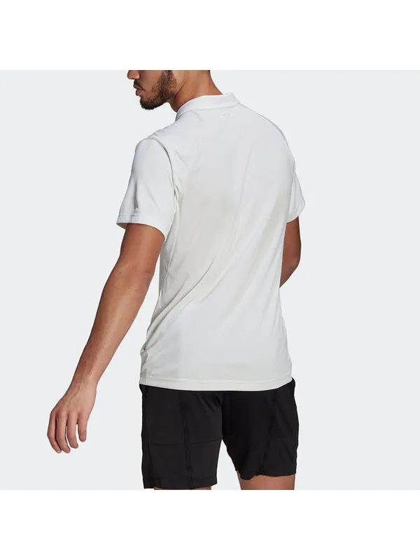Футболка adidas H.rdy Polo Tennis Sports Training Breathable Short Sleeve Polo Shirt White — изображение 4 из 4, белый