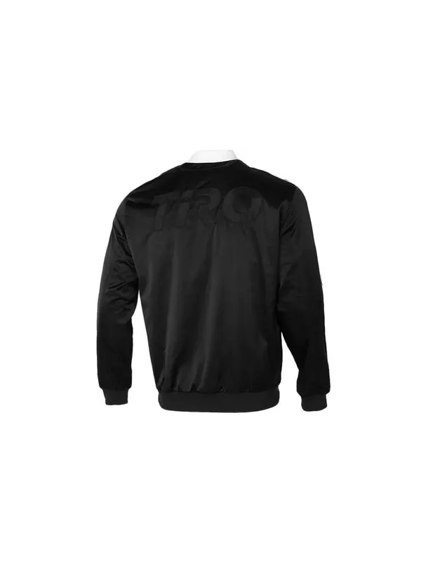 Куртка adidas Classic Stripes Logo Windproof Baseball Jacket Men's Black — изображение 2 из 4, черный