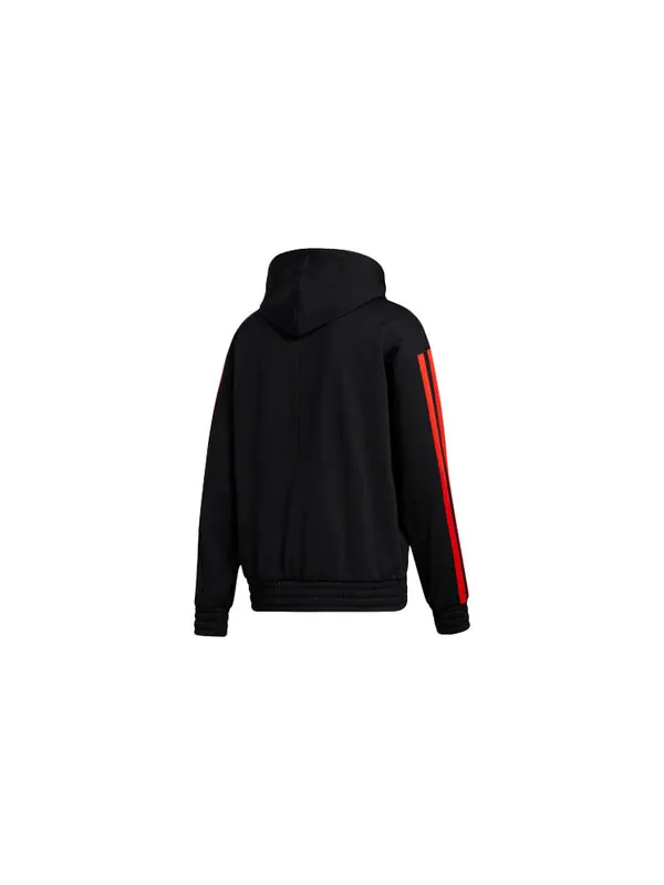 Толстовка Men's adidas Basketball Sports Black Pullover — изображение 2 из 4, черный