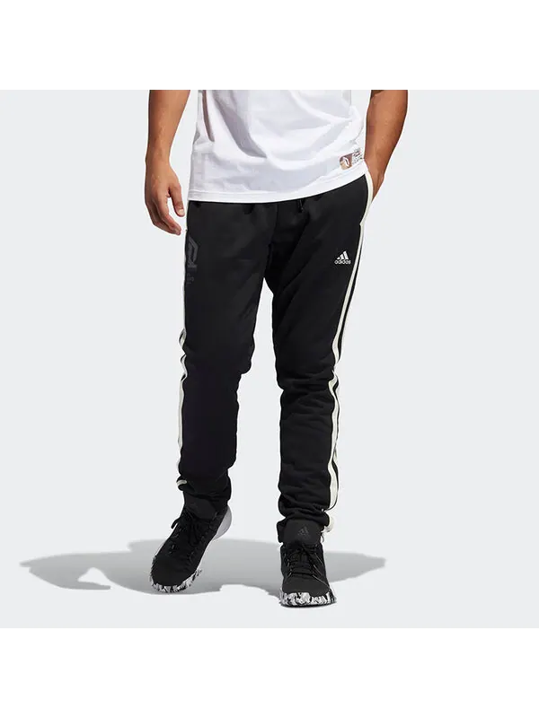 Брюки adidas Dame Vis Pant Casual Sports Basketball Long Pants Men Black — изображение 3 из 4, черный