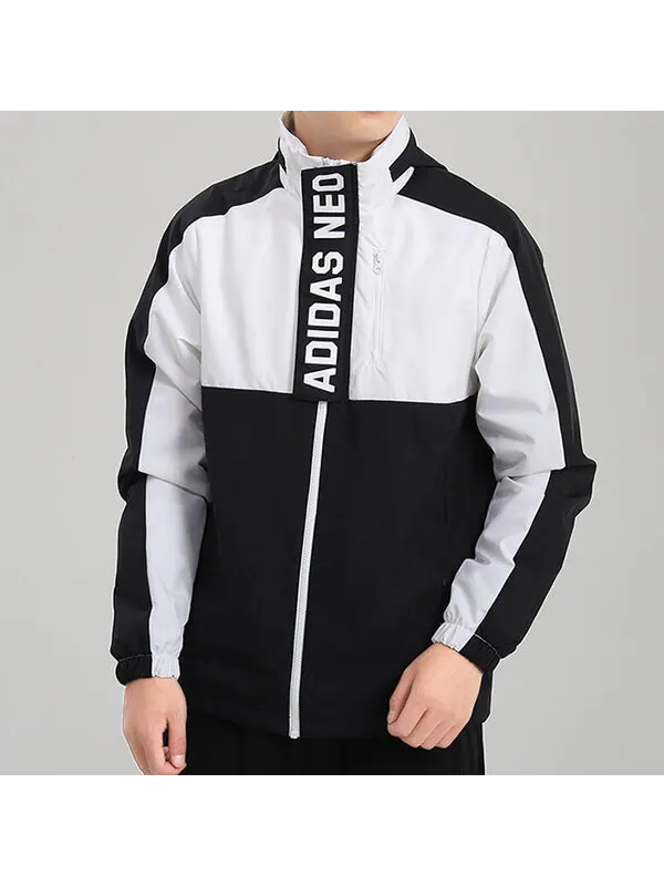 Куртка adidas neo Casual Sports Hooded Jacket White — изображение 3 из 4, белый