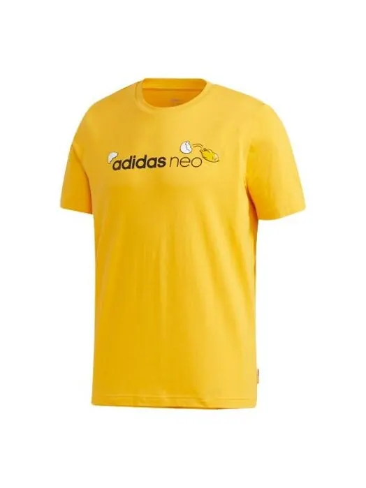 Футболка neo yellow sports short sleeve yellow Adidas — изображение 1 из 4, желтый