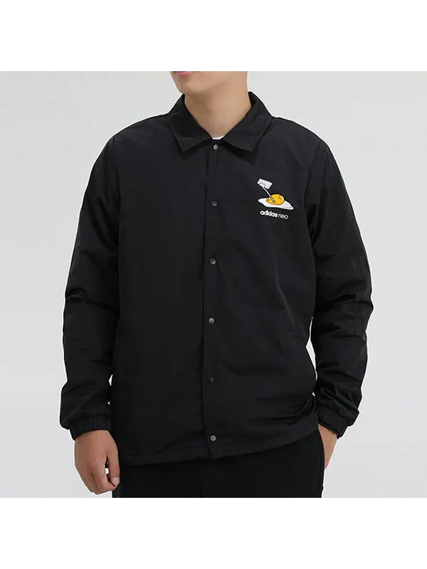 Куртка adidas neo Woven Casual Cargo Jacket Black — изображение 3 из 4, черный