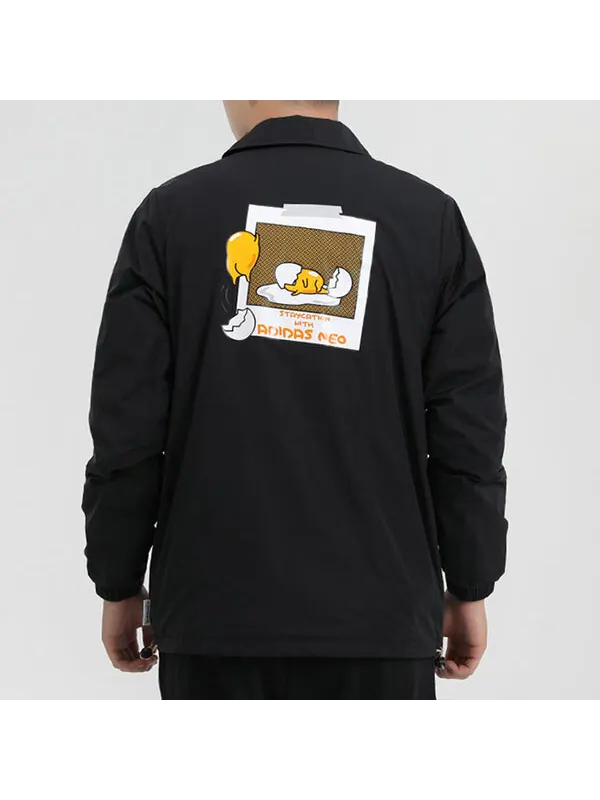 Куртка adidas neo Woven Casual Cargo Jacket Black — изображение 4 из 4, черный