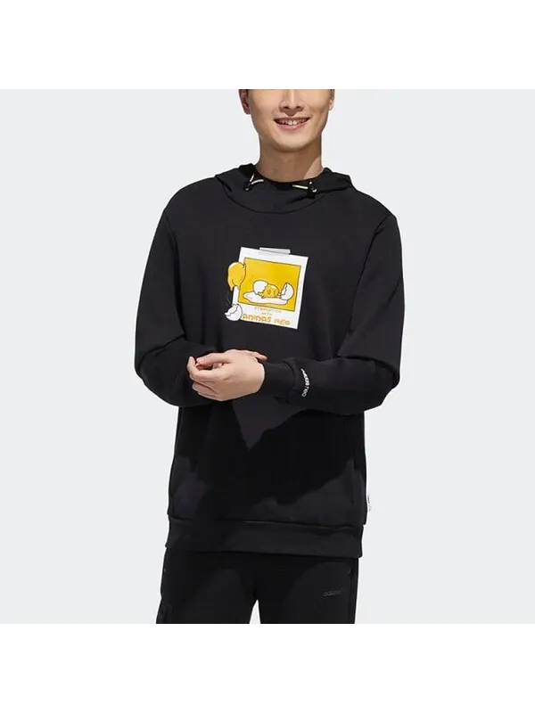 Толстовка neo x yellow crossover casual sports long sleeves pullover black Adidas — изображение 2 из 4, черный