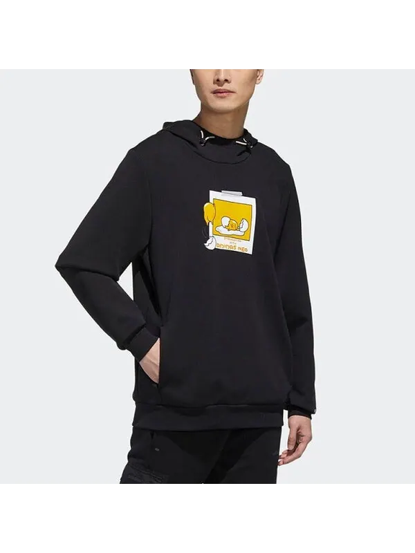 Толстовка neo x yellow crossover casual sports long sleeves pullover black Adidas — изображение 4 из 4, черный