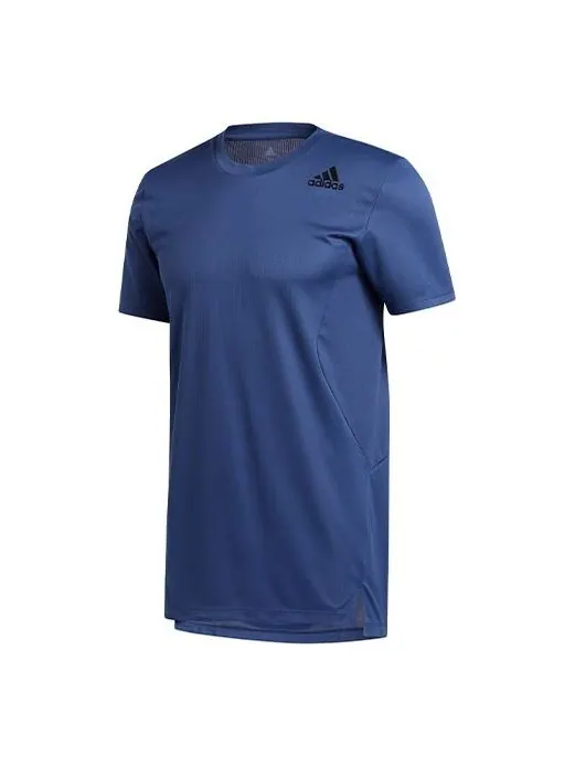 Футболка trg tee h.rdy sports gym training round neck short sleeve blue Adidas — изображение 1 из 4, синий