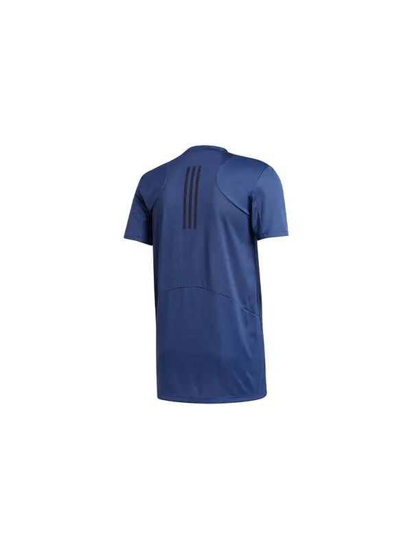 Футболка trg tee h.rdy sports gym training round neck short sleeve blue Adidas — изображение 2 из 4, синий