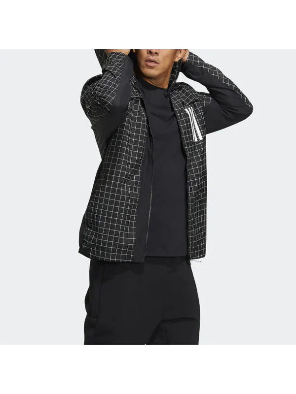 Куртка adidas WND Sports Windproof Hooded Jacket Black — изображение 4 из 4, черный