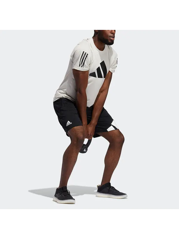 Шорты 4k 3 bar short logo print training sports shorts black Adidas — изображение 2 из 4, черный