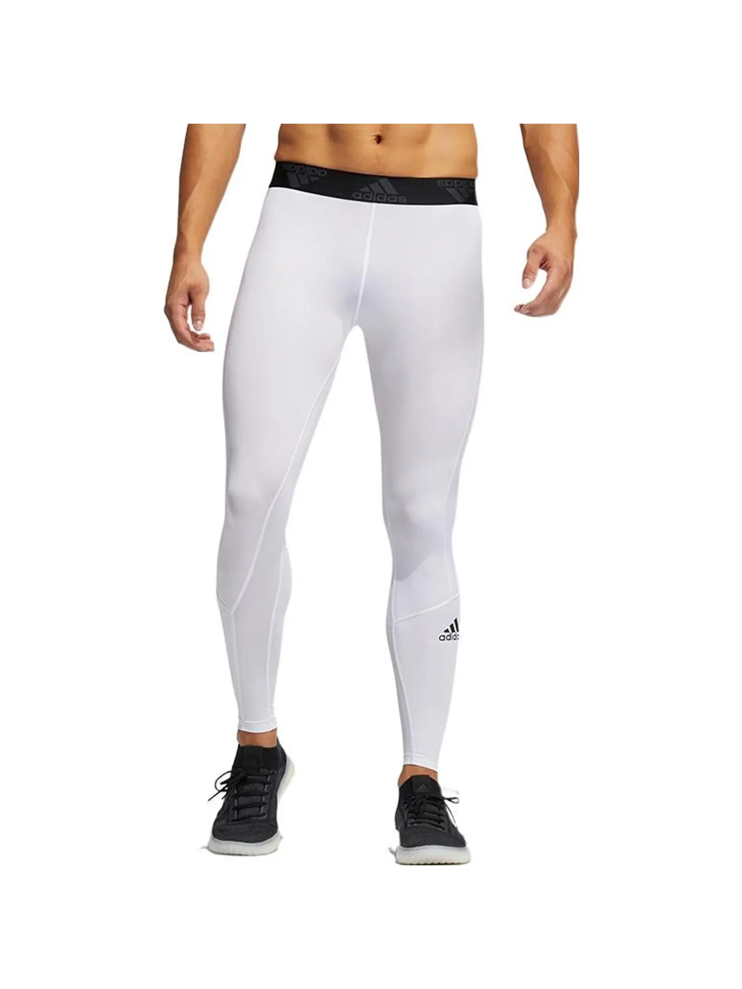 Леггинсы adidasTechfit Long Tights 'White' — изображение 2 из 4, белый