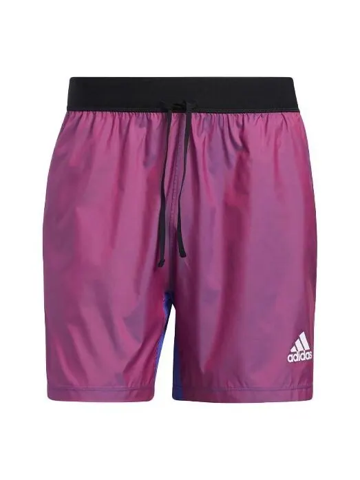 Шорты adidas Primeblue Short Contrasting Colors Training Sports Shorts Metallic Red — изображение 1 из 4, красный