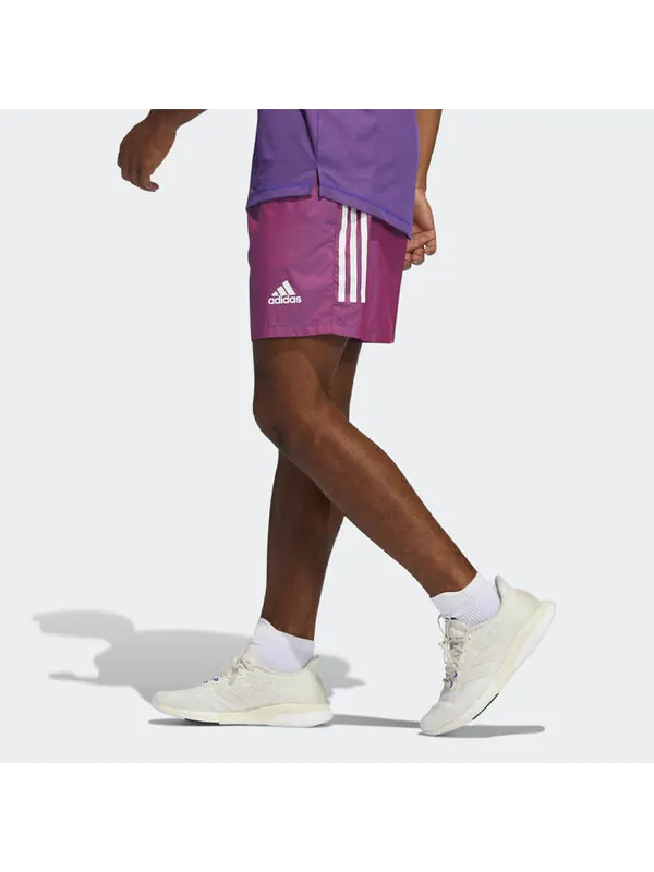 Шорты adidas Primeblue Short Contrasting Colors Training Sports Shorts Metallic Red — изображение 4 из 4, красный