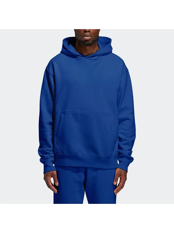 Толстовка adidas originals x Pw Basics Hood Embroidered Monogrammed Hooded Sweater Unisex Black — изображение 3 из 4, синий