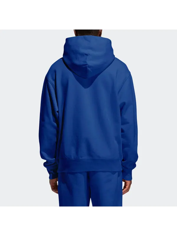 Толстовка adidas originals x Pw Basics Hood Embroidered Monogrammed Hooded Sweater Unisex Black — изображение 4 из 4, синий