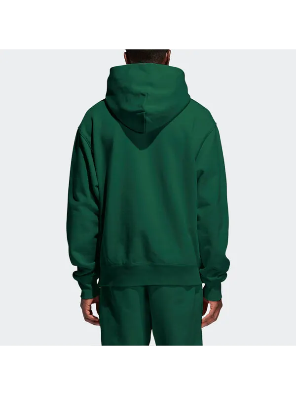 Толстовка adidas originals x Pw Basics Hood Embroidered Monogrammed Hooded Sweater Unisex Green — изображение 4 из 4